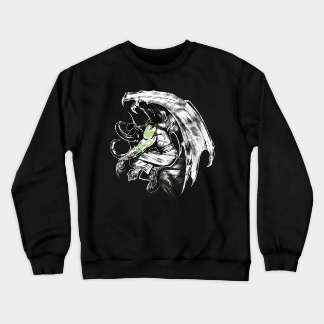 Illidan Stormrage Crewneck Sweatshirt by RatKingRatz